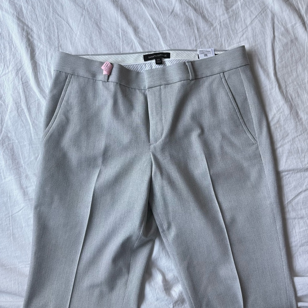 Banana Republic Light Gray Ryan Fit Trousers Size 8 S